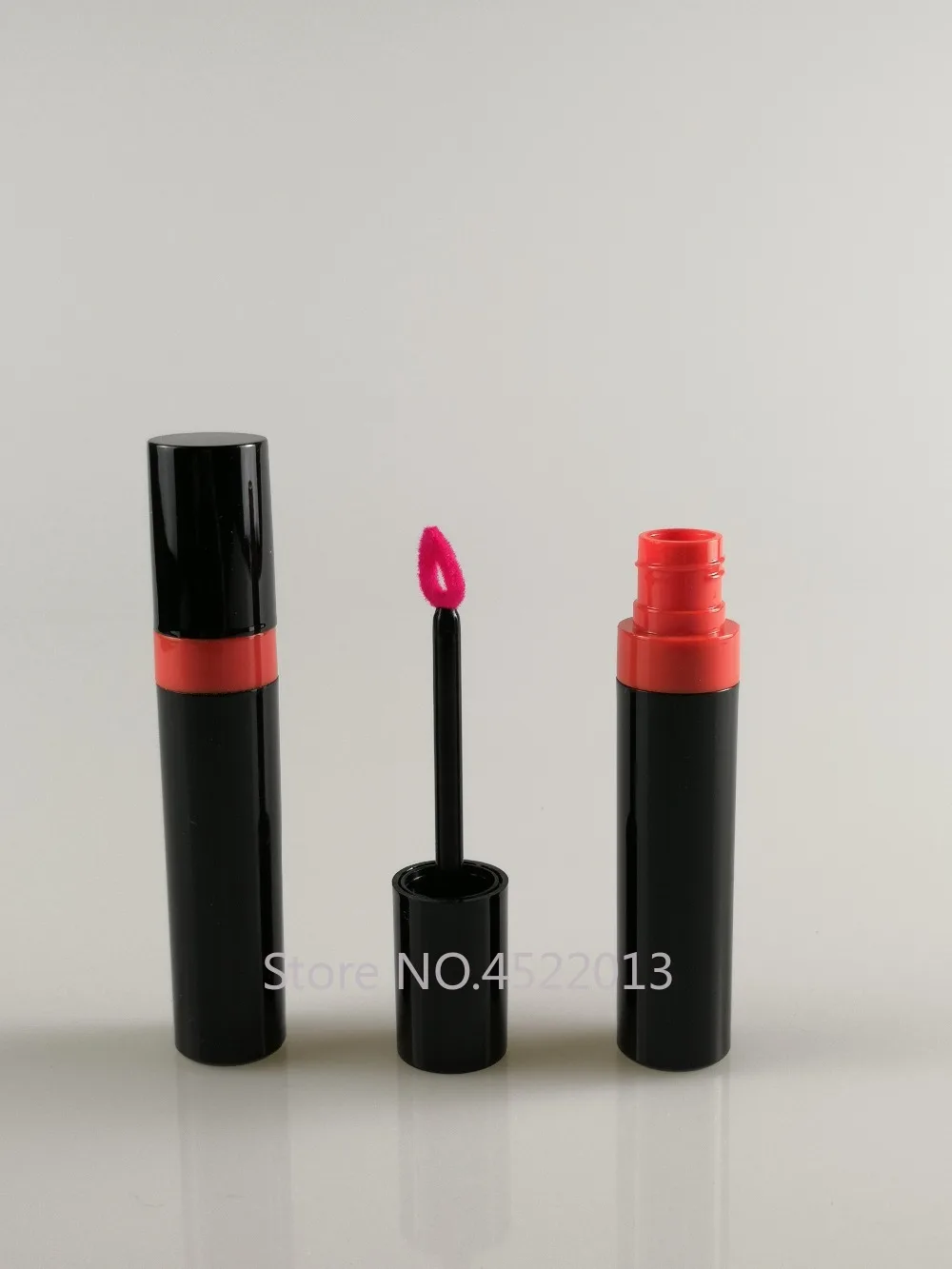 Черный круглый блеск для губ многоразовая бутылка пустая пластиковая