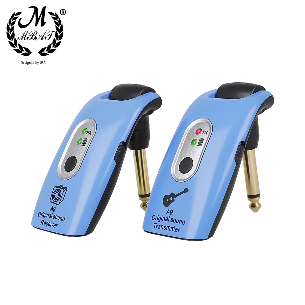 Беспроводная гитарная система M MBAT 2 4 ГГц с защитой от помех передатчик приемник