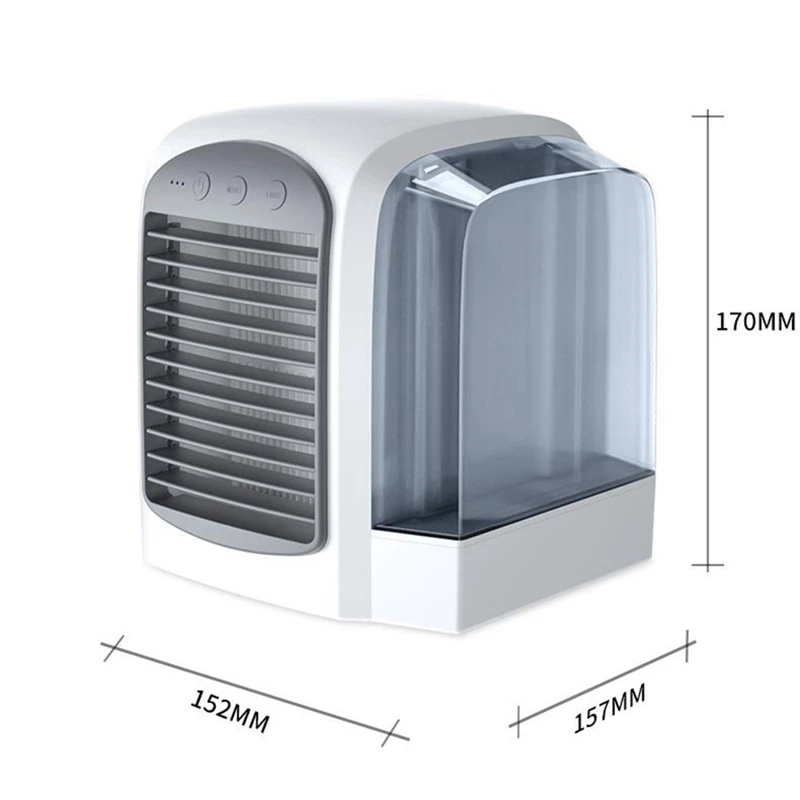 

Portable Air Conditioner Fan, Air Cooler Super Quiet Desk Fan with Handle, Misting Fan, 3 Speeds for Home