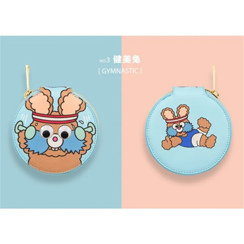 Кошелек для мелочи Bentoy Fez Bunny милый кролик Мини Круглая сумка прозрачный