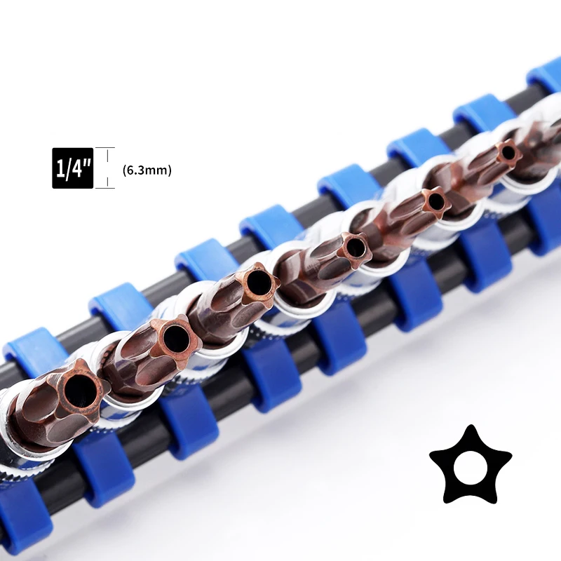 9 шт. 5 ти точечные сливы с отверстиями под давлением партия рукав 1/4 дюймов