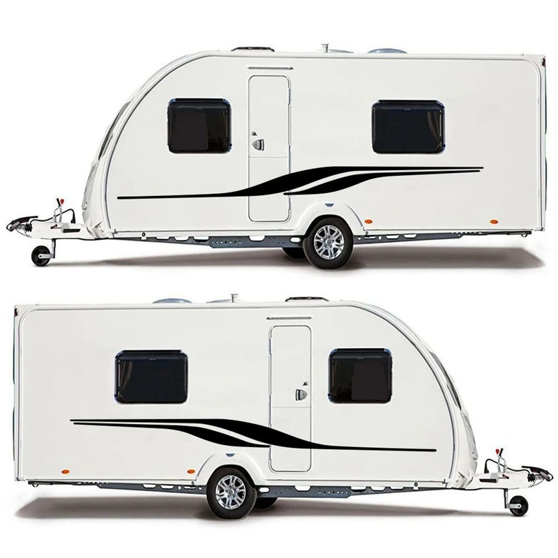 

RV Motorhome Universal Body Sticker DIY Vinyl image Decal Sticker Decoration for Caravan Trailer Car