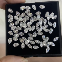 meisidian old mine cut d vvs1 super white 4x6mm 0 5 karat water drop shape diamond pear moissanite stone