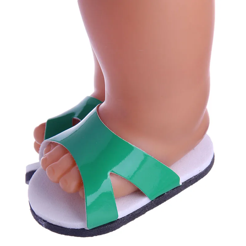 Простые пляжные тапочки для кукольной обуви легко носить с собой 18 дюймовых