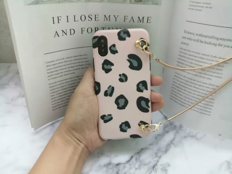 Роскошный Леопардовый милый Кроссбоди ремень чехол для телефона для iphone 11 pro max чехол для iphone XS MAX чехол для iphone X XR 6 6S 7 8 plus для samsung galaxy note10 pro Чехол note10plus s8 s9 s10 Plus note8 note9 чехол с цепочкой