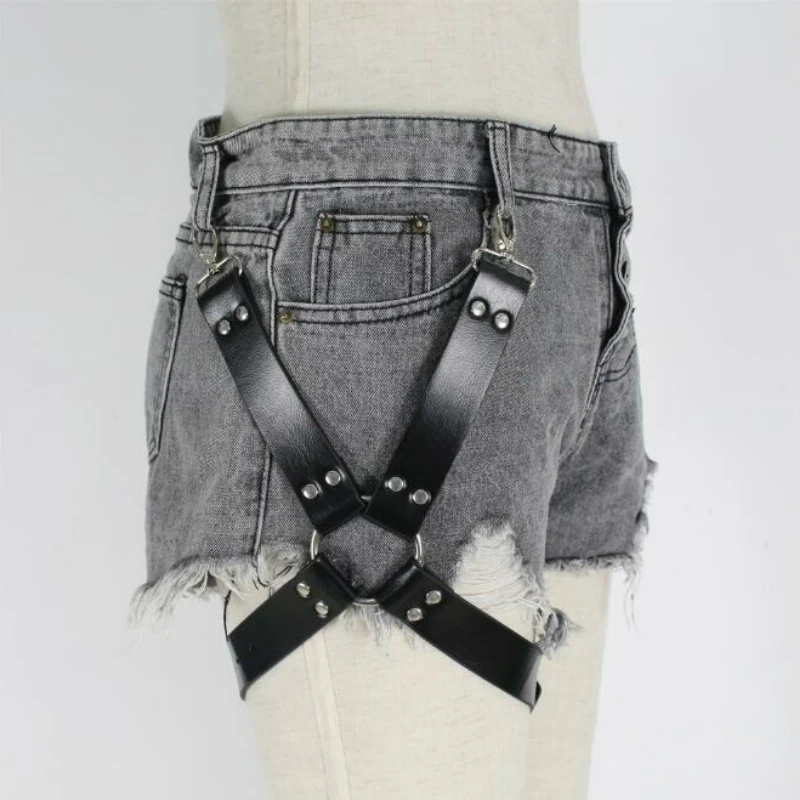 Новый пояса для мужчин и женщин сапоги до бедра кожаные черные брюки чулок Нижнее