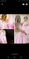 2020 flower girl dress for wedding crystal beads by hand first communion dresses for girls mother and daughter matchin dress