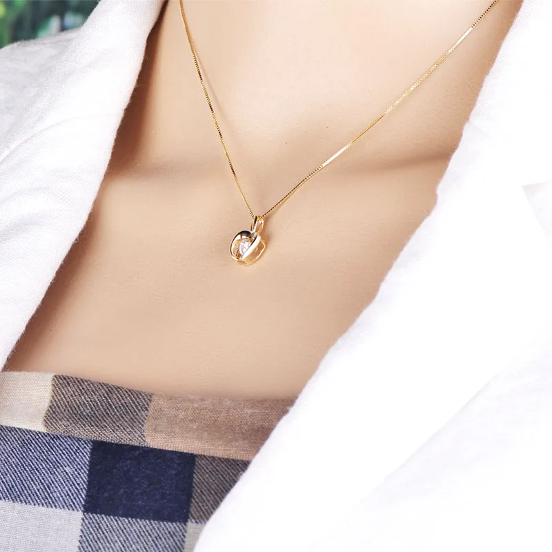 Медальон MECHOSEN из серебра Подлинный экземпляр ожерелья с кулоном пробы фианитом в