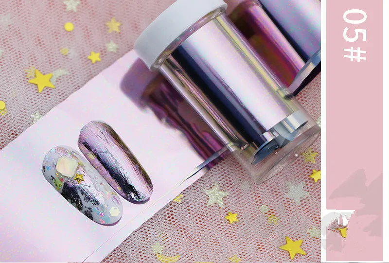 Women Shiny Nail Foil Gold Silver Laser Manicure Nail Art Transfer Sticker Tips Nail Art Tools Accessories Hot Sale