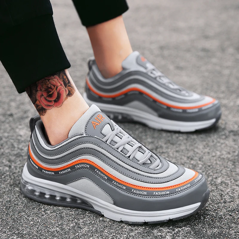 Air Cushion Thick Sole Platform Sneakers Men Vulcanize Shoes Man Mixed Color Chunky Dad Shoes Men Trainers Creepers Loafers