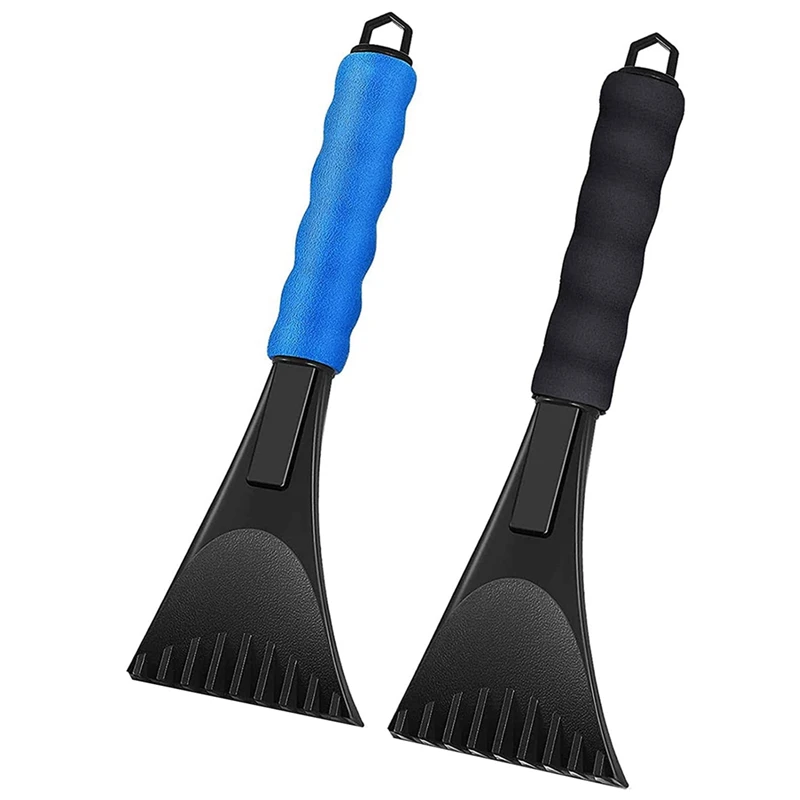 

Ice Scrapers for Car Windshield 2 Pack, Snow Scraper with Foam Handle, Frost Snow Removal Brush for Car