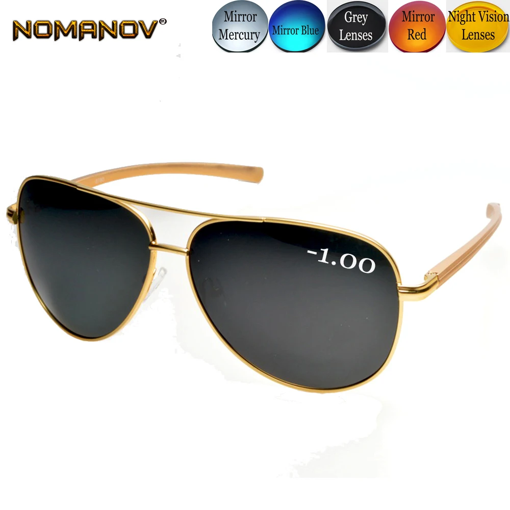 Мужские и женские очки для коррекции близорукости большие поляризованные