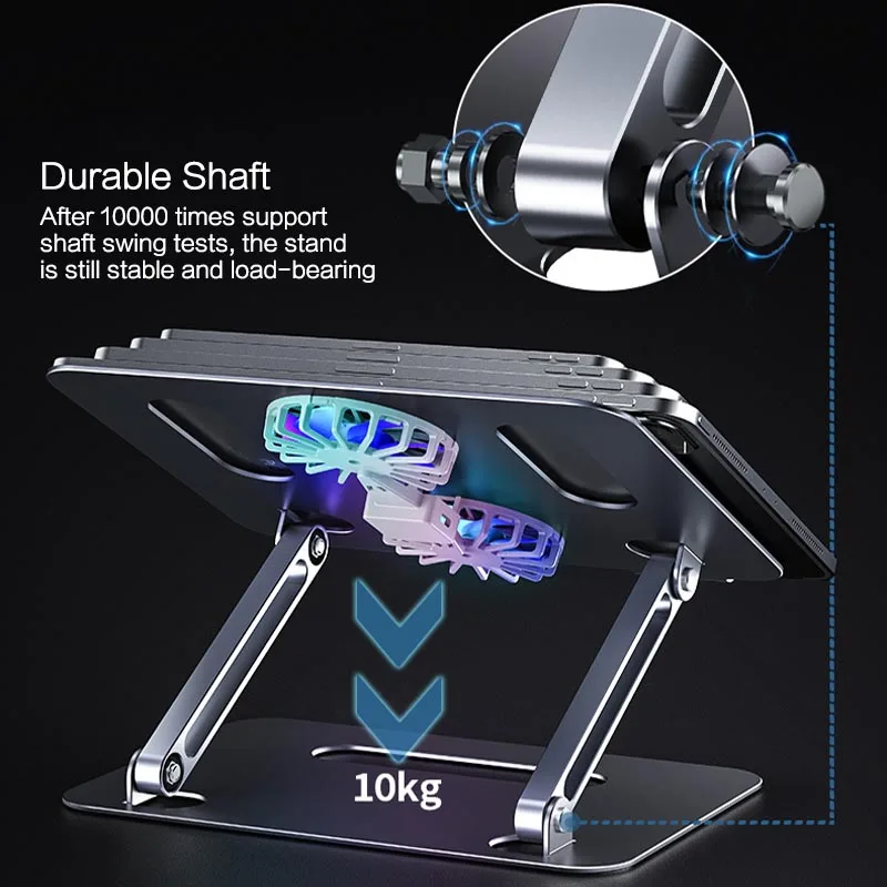 Охлаждающая подставка для ноутбука и планшета двухцветные вентиляторы