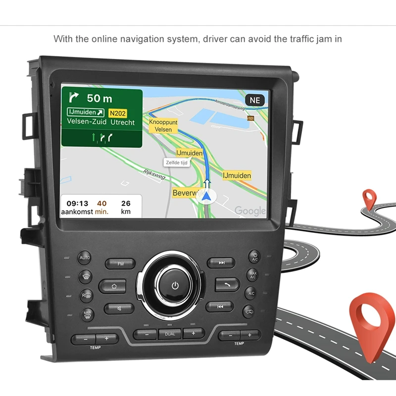 7 дюймов Android 9 1 HD Пресс Sn автомобиля MP5 плеер 1G + 16G Wi Fi Bluetooth FM радио для ford Mondeo GPS