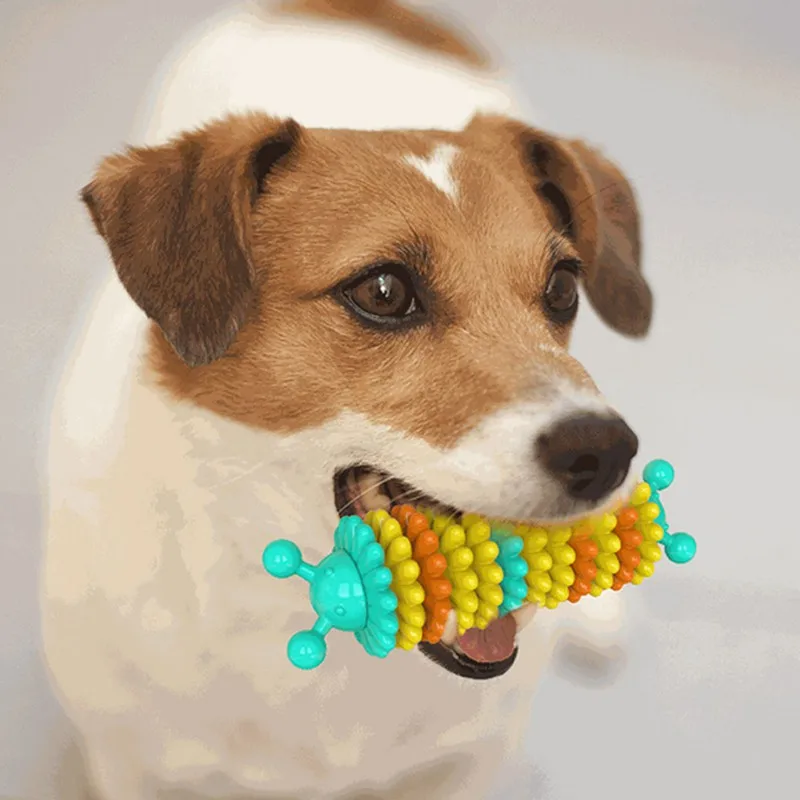 

Soft Dog Chew Toy Rubber Pet Dog Teeth Cleaning Toy Aggressive Chewers Food Treat Dispensing Toys for Puppy Small Dogs