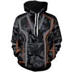 Тони Старк с капюшоном куртка фильм того же стиля Толстовка для мужчин 3D толстовки с капюшоном и принтом Уличная Повседневная обувь для костюмированного представления, детская одежда на молнии