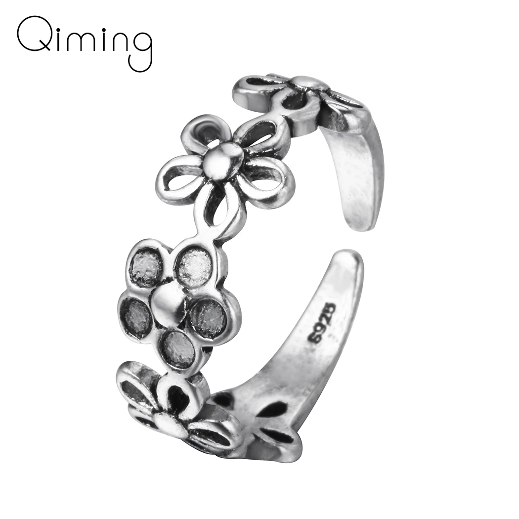 Женское кольцо с цветком в Корейском стиле модное дизайнерское красивое