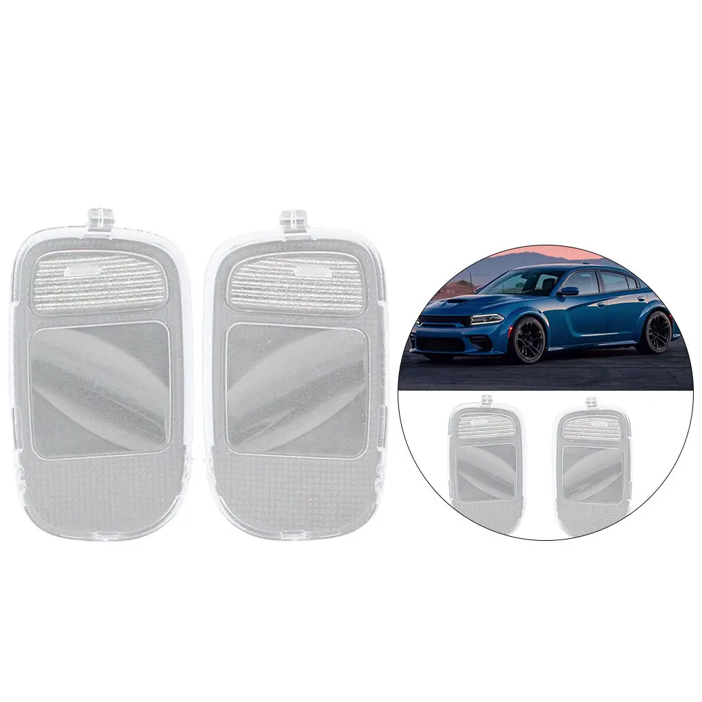 

1 Pair Dome Map Light Lamp Lens Car Accessories Car Interior Decor Plastic Front Dome Light Lens Cover Fit for 5183270AA