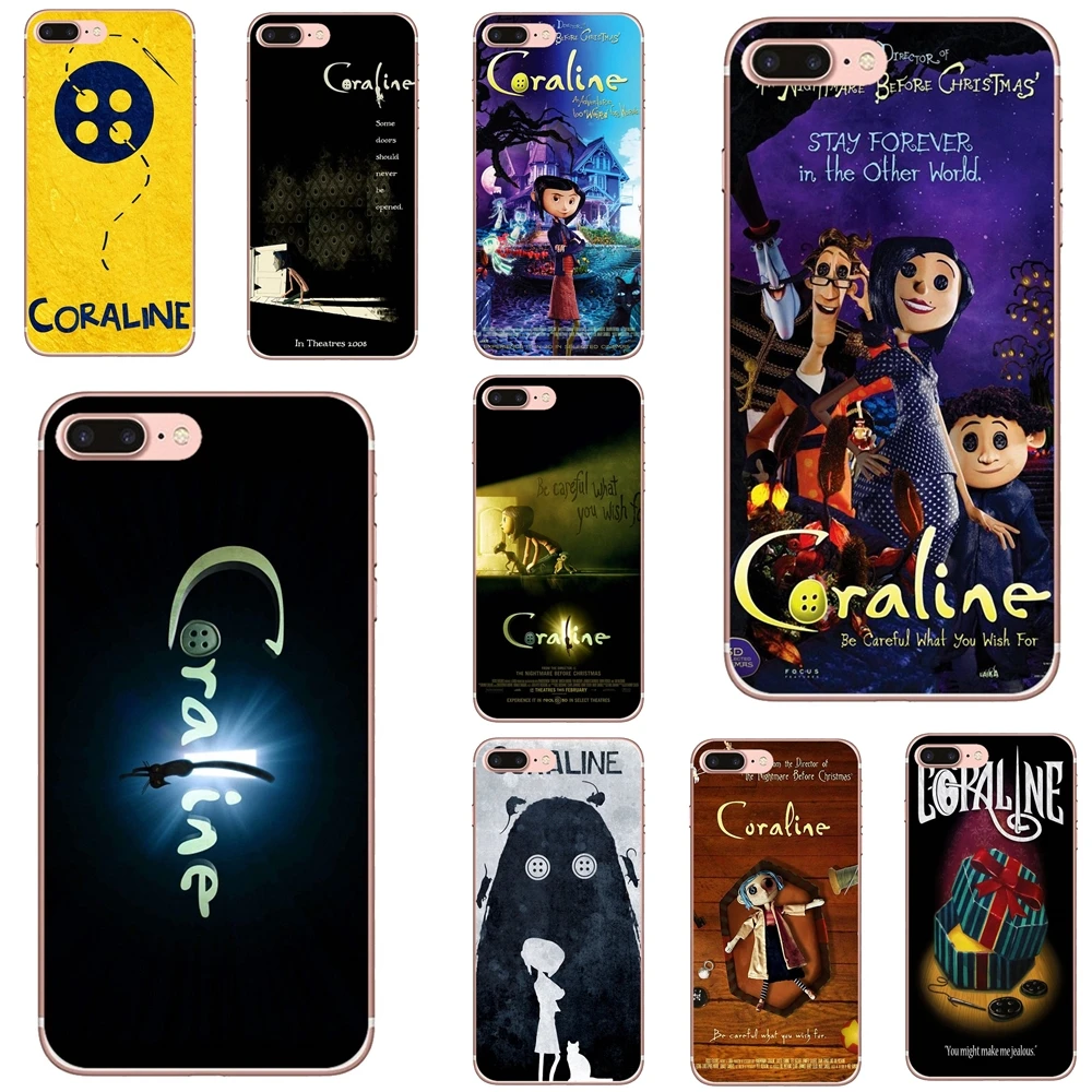 

Soft Cases For iPhone 10 11 12 13 Mini Pro 4S 5S SE 5C 6 6S 7 8 X XR XS Plus Max 2020 Cartoon Coraline Movie Art