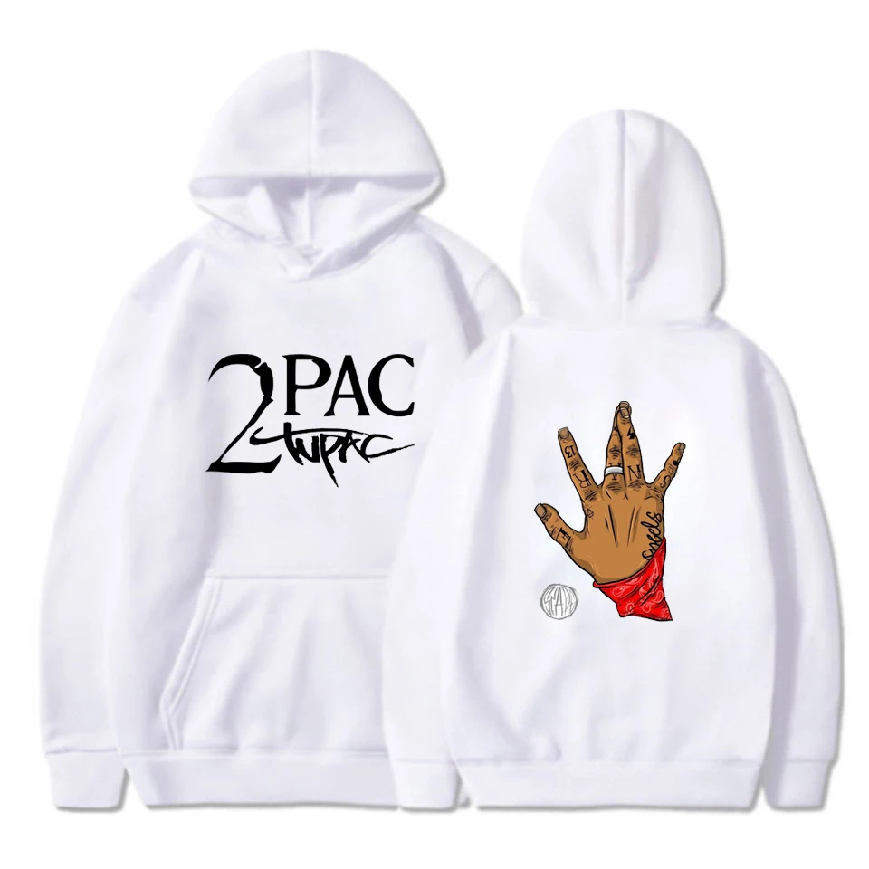 Толстовка с капюшоном Gangsta Rap 2Pac модное мужское пальто повседневные большие