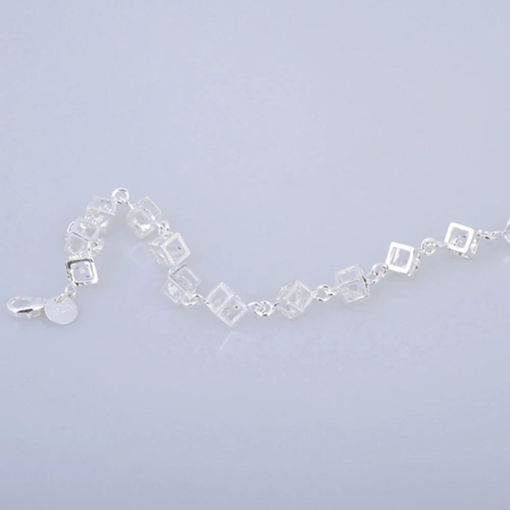 Женские сердца Куб прозрачный модная обувь с украшением в виде кристаллов