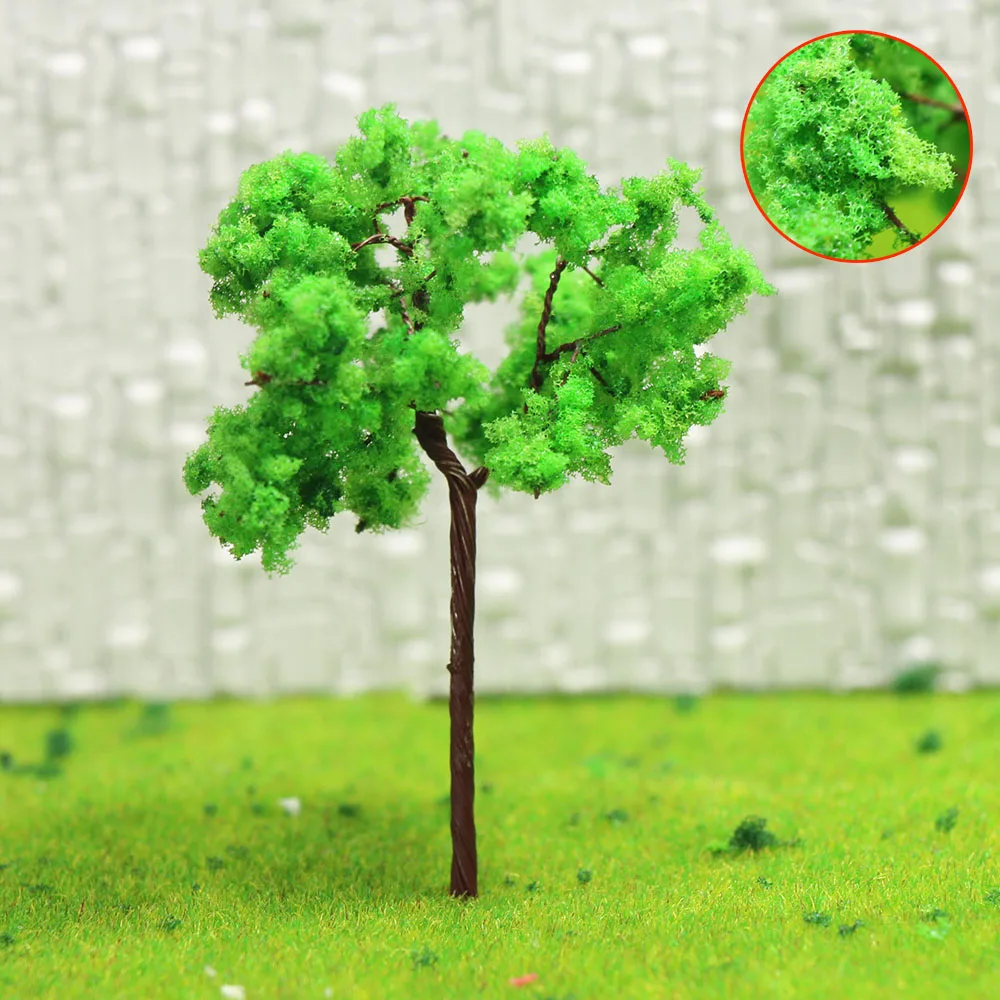 50 шт Z датчик Модель расположения поезда деревья зеленый 1:150 42 мм D4524|tree coral|tree twotree