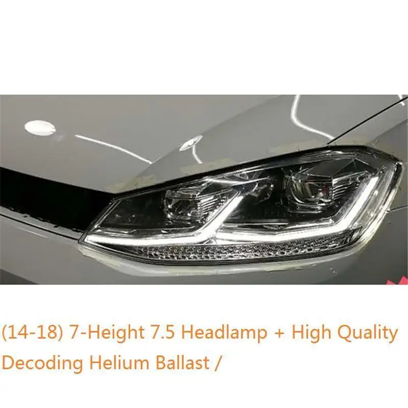 Drl Automovil Запчасти для укладки Neblineros Led Para Автомобильные фары Задние Автомобильные фары в сборе 14 15 16 17 для Volkswagen Golf 7 - Цвет: MODEL D