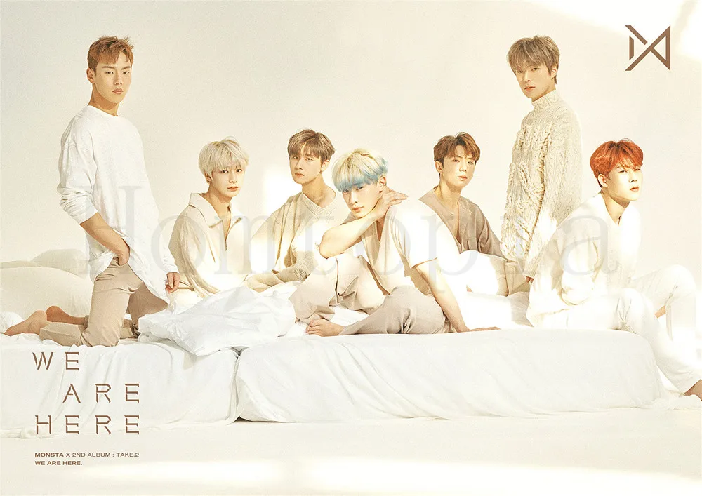 Monsta X Kpop плакаты высокой четкости украшения для дома и офиса глянцевые бумажные принты оптом