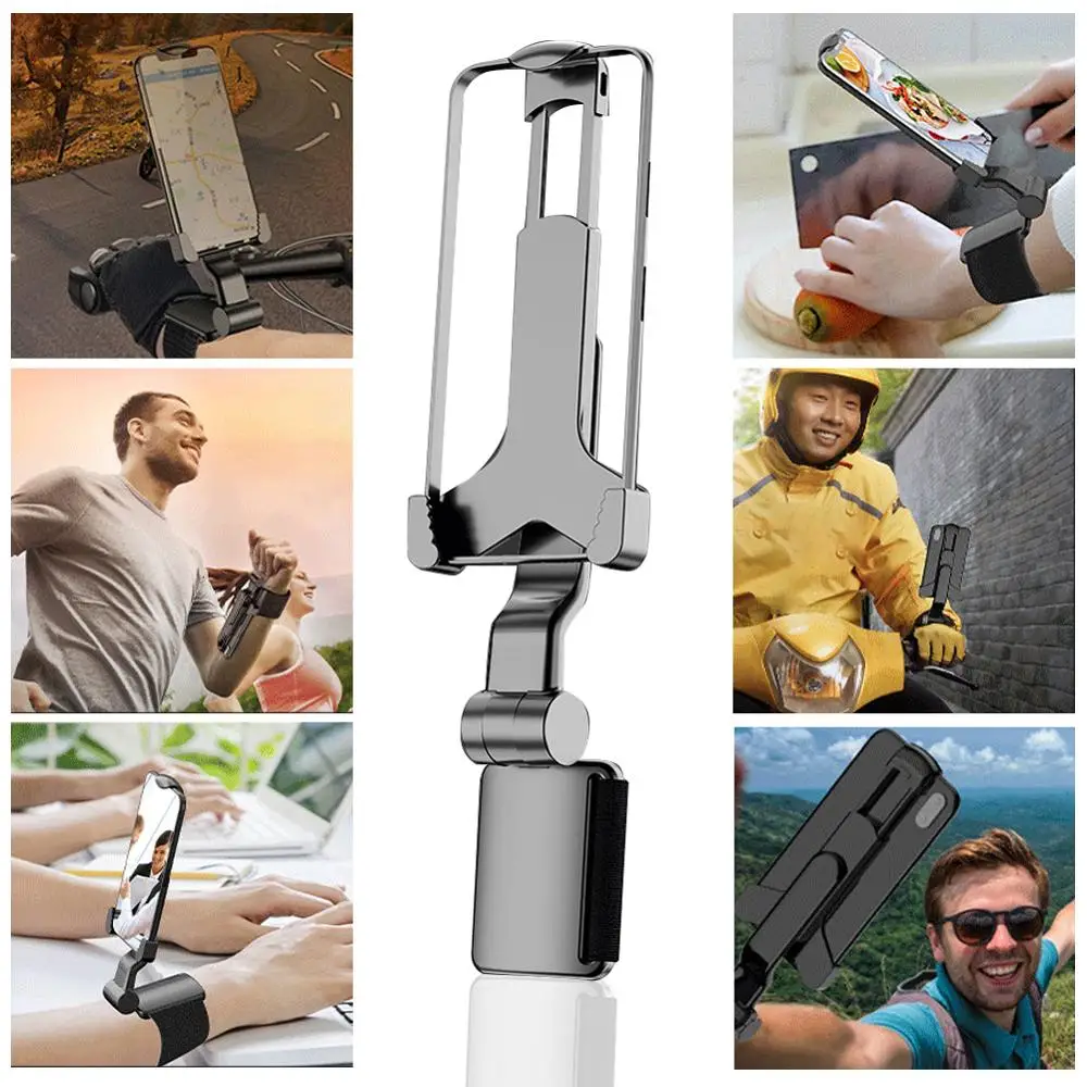 Вращающийся на 360 ° регулируемый держатель для телефона верховой езды