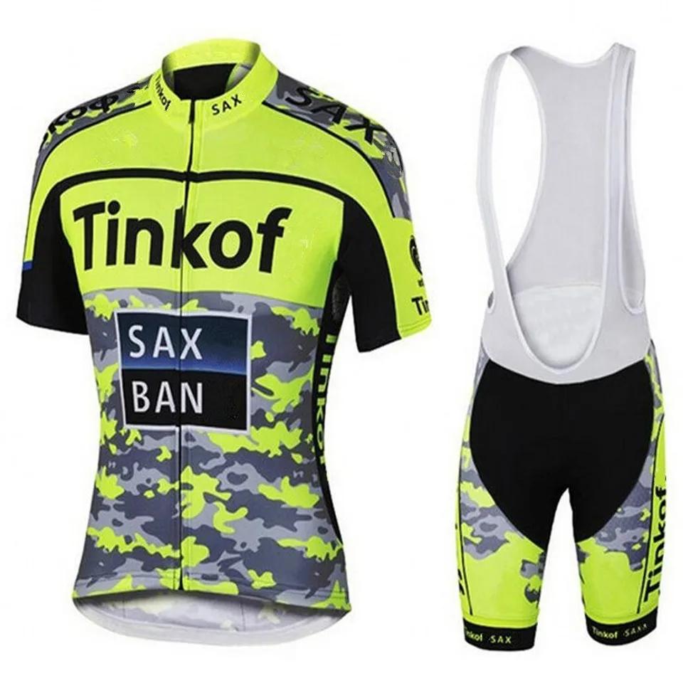 Tinkoff Велоспорт Джерси мужская стильная, с короткими рукавами Спортивная одежда для велоспорта открытый mtb ropa ciclismo велосипед - Цвет: Cycling set
