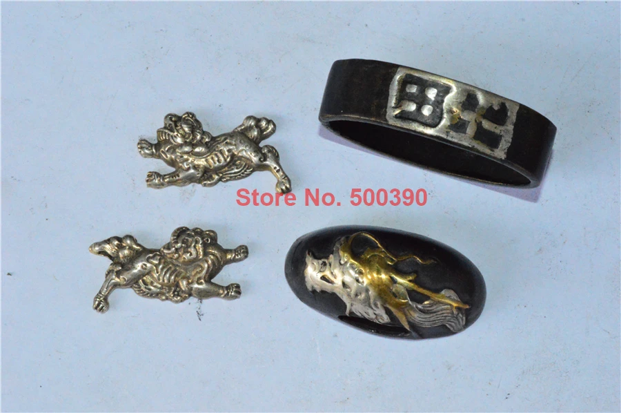 Тонкая отделка Высококачественная медь покрытая золотом и серебром Цуба менуки