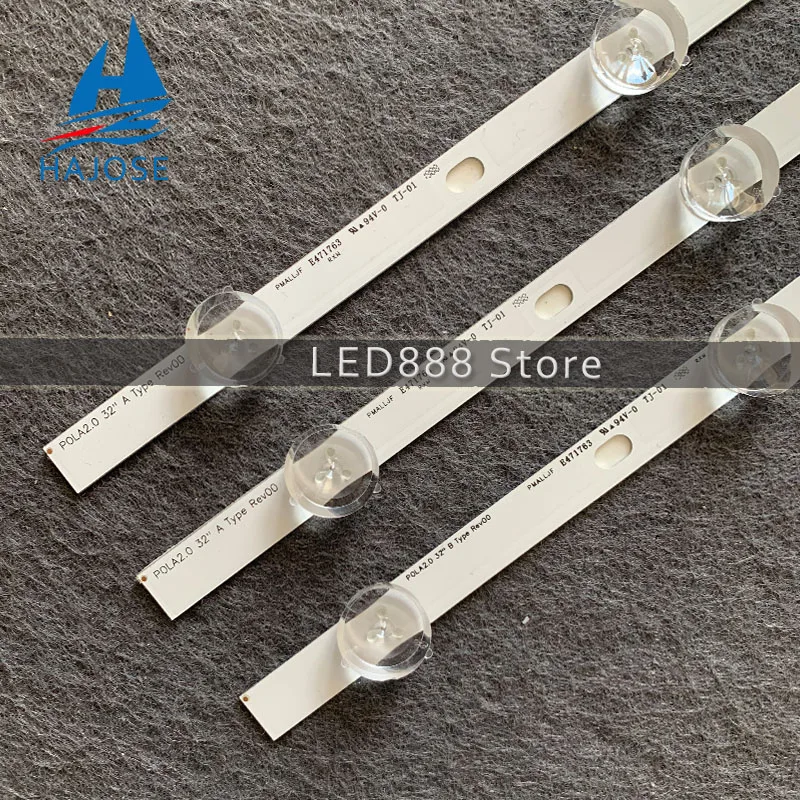 New3pcs 6/7 светодиодный 590 мм подсветка бар совместимый для LG ТВ 32LN5100 32LN545B 32LN5180 Innotek
