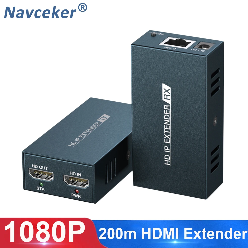 2021 IP сеть RJ45 HDMI удлинитель через Cat5 Cat5e Cat6 660ft по UTP/STP LAN сети Ethernet удлинитель|Кабели