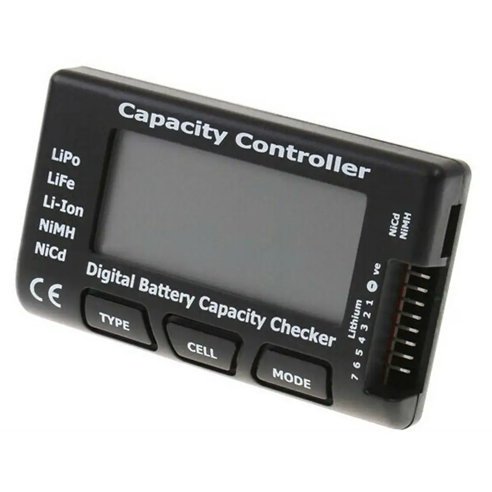 

CellMeter-7 Digital Battery Capacity Checker LiPo LiFe Li-ion Nicd NiMH Battery Voltage Tester Checking CellMeter7