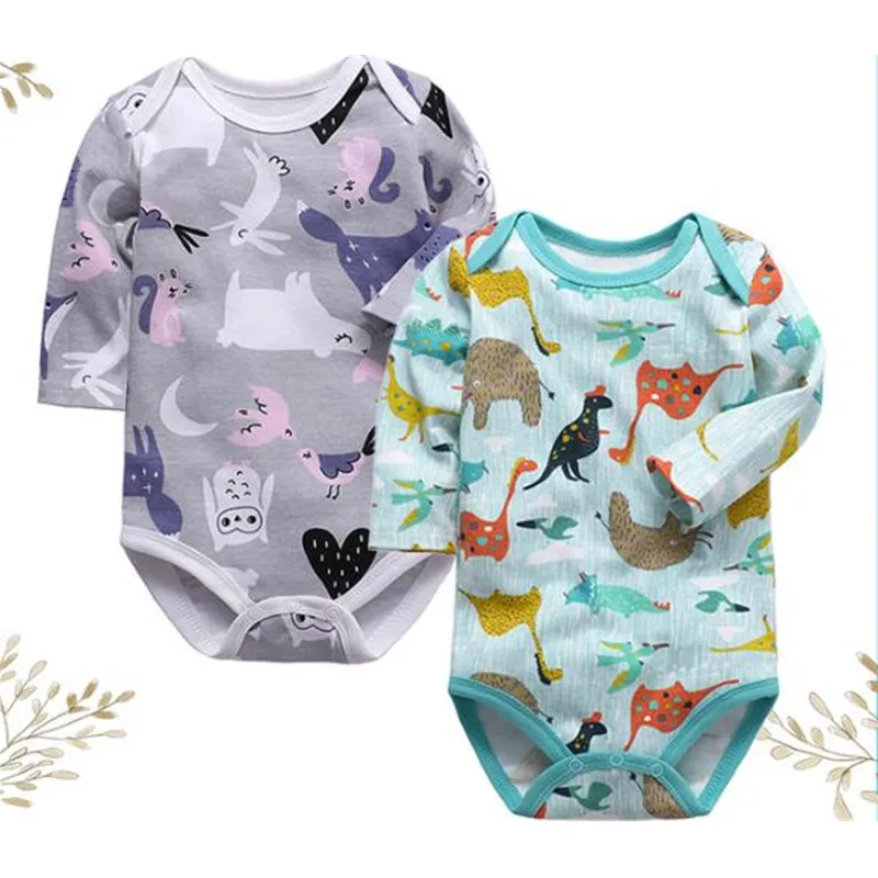 

2020 Baby Rompers infantil Jumpsuit Long Sleeve Bodysuit Cotton Newborn Ropa Bebe Clothing Costume Cartoon Baby Clothes F0060
