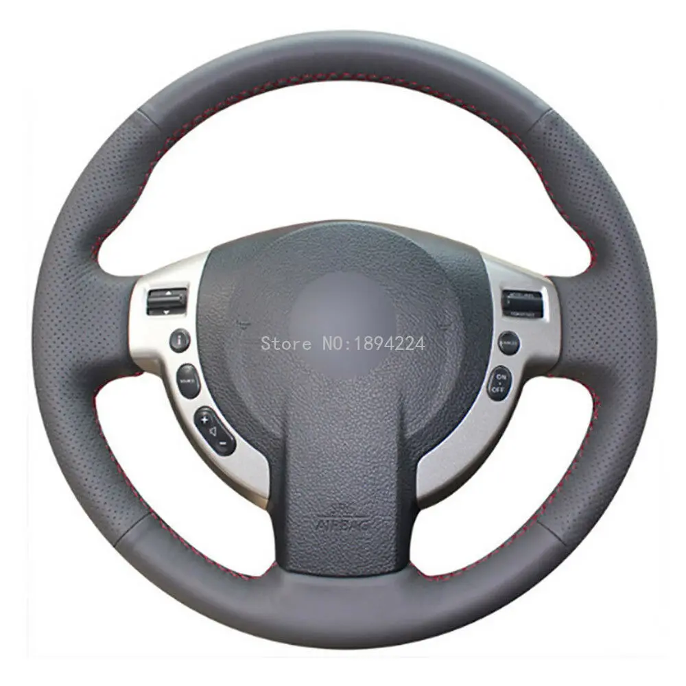 

DIY Customized PU Steering Wheel Stitch on Wrap Cover For Nissan QASHQAI