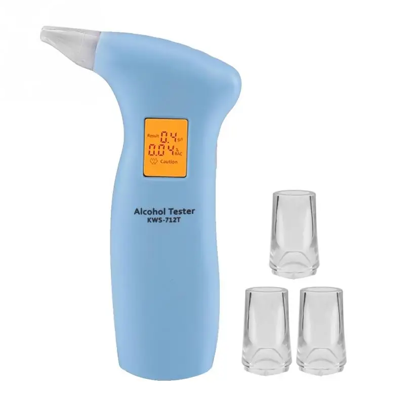 Цифровой алкотестер с ЖК дисплеем анализатор дыхания профессиональный