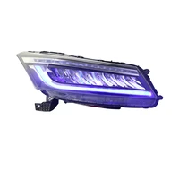 for honda accord auto front lamp with light from blue turn to white 2008 2012 full led headlamp for accord 8th headlights