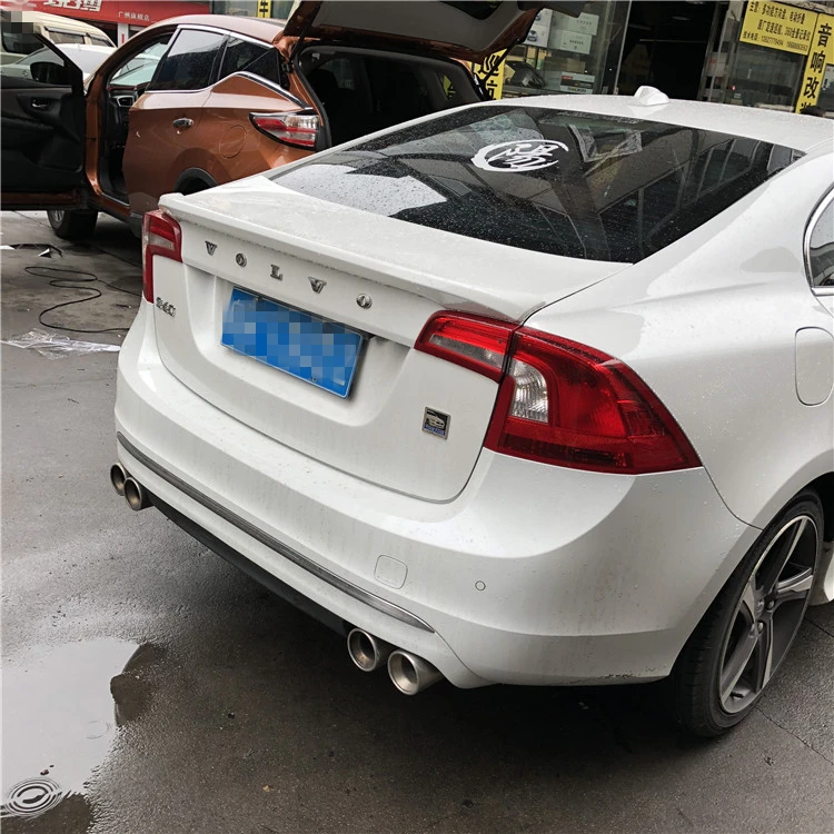 Спойлер для Volvo S60 2014 2015 2016 спортивный абс материал заднее крыло автомобиля