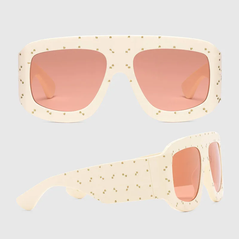 

Женские солнцезащитные очки большого размера, очки с полными надписями, популярные в Европе и Америке, ацетатные солнцезащитные очки унисе...