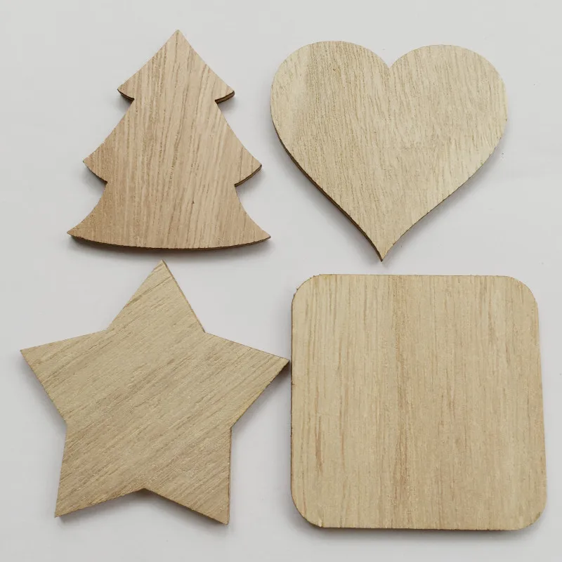 

10 шт. Незаконченные деревянные поделки Рождественские елки для скрапбукинга "сделай сам" для деревянные украшения дома Швейные аксессуары ...