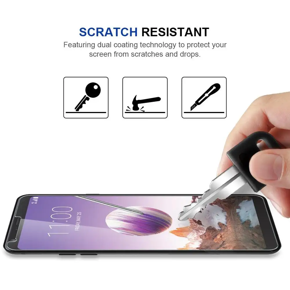 2.5D 9H Screen Protector Case For LG Stylo 4 Tempered Glass Q Stylus LM-Q710MS HD Protective Film | Мобильные телефоны и
