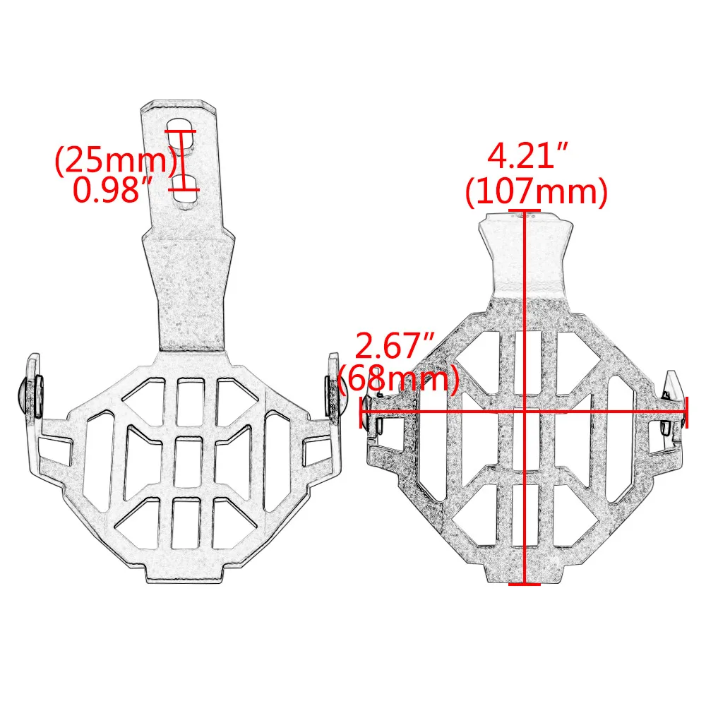 Silver Motorcycle Fog Light Protector Guard Cover Grill For BMW R1200GS LC F800GS Adventure ADV GSA F800 GS Universal | Автомобили и