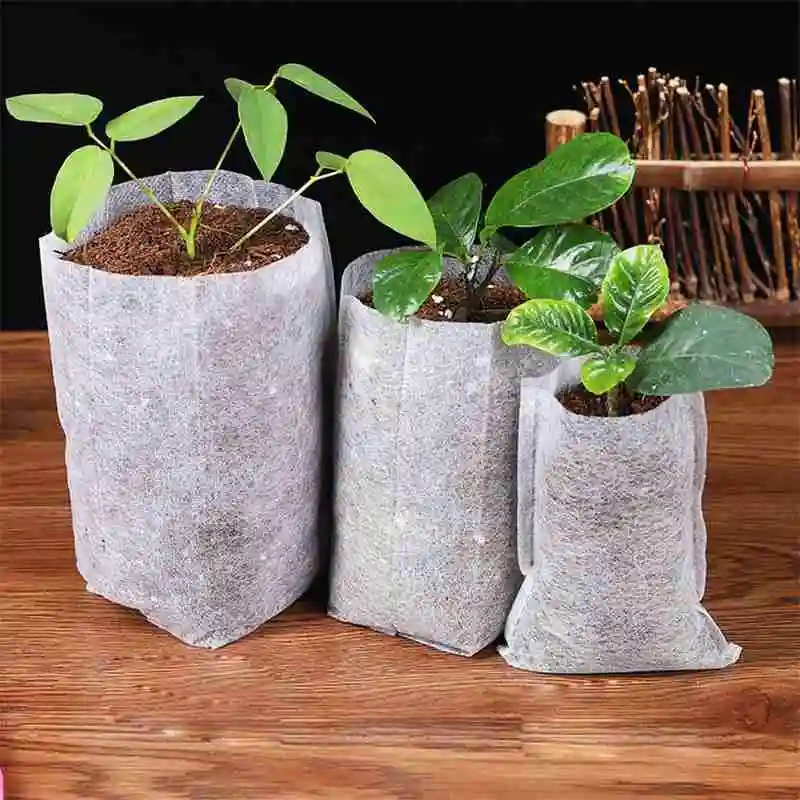 

Plant Nursery Grow Non-woven Bags Garden Seedling Flowers Breathable Thickened Container Cup Tree Planting Tool