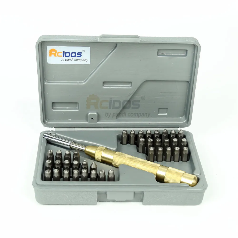 Набор для перфорации RCIDOS, инструмент для перфорации с ручным ходом, размер 2 мм/3 мм/4 мм, фотосессия 26 шт. + Цифры 8 шт. + 3 шт. шаблона, 1 шт. держатель