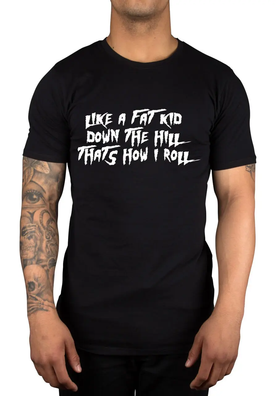 Как толстый ребенок вниз холм вот как я рулю футболку подарок идея