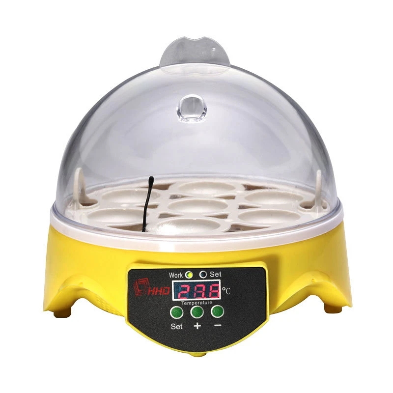 

7 Eggs Chicken Accessories Dropship Chicken Bird Eggs Incubator Automatic Intelligent Quail Parrot Brooder for Household Animal
