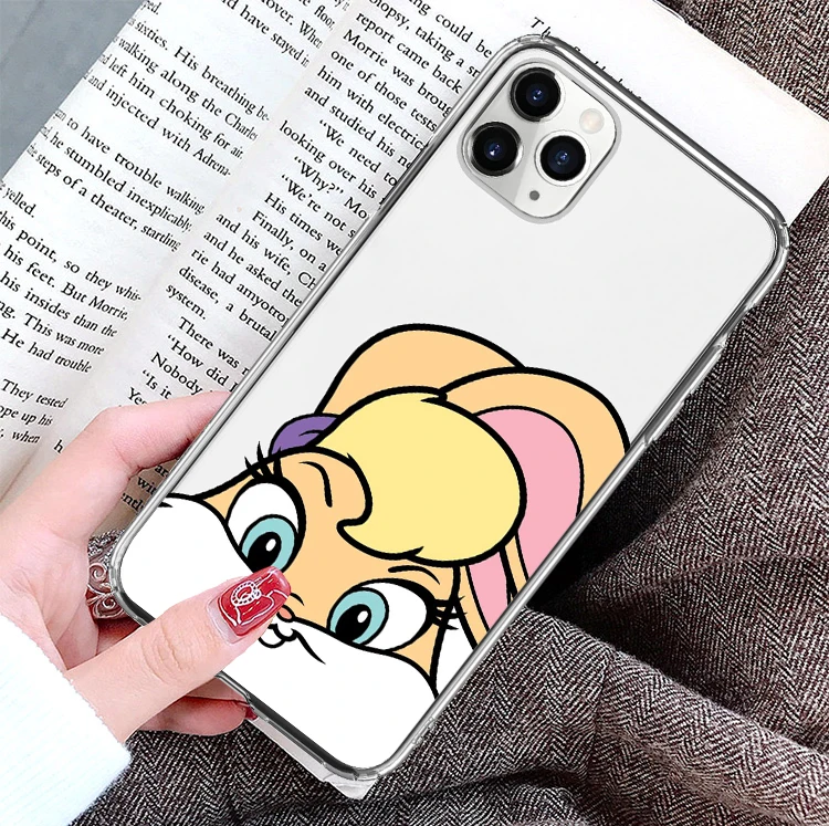 

Transparent Silicone Cute Phone Cover Case for iPhone 12 Pro 11 Max SE 2020 6 7 8 Plus XR XS Max Bugs Bunny Clear Soft TPU Shell