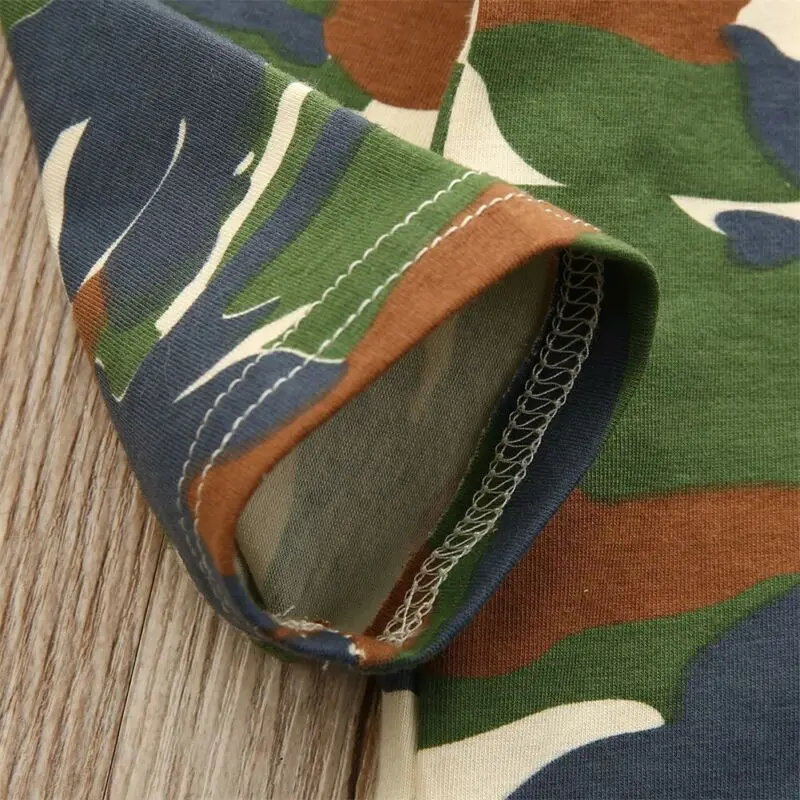 От 1 до 5 лет осенне-зимний костюм для девочек из 2 предметов хлопковый Камуфляжный