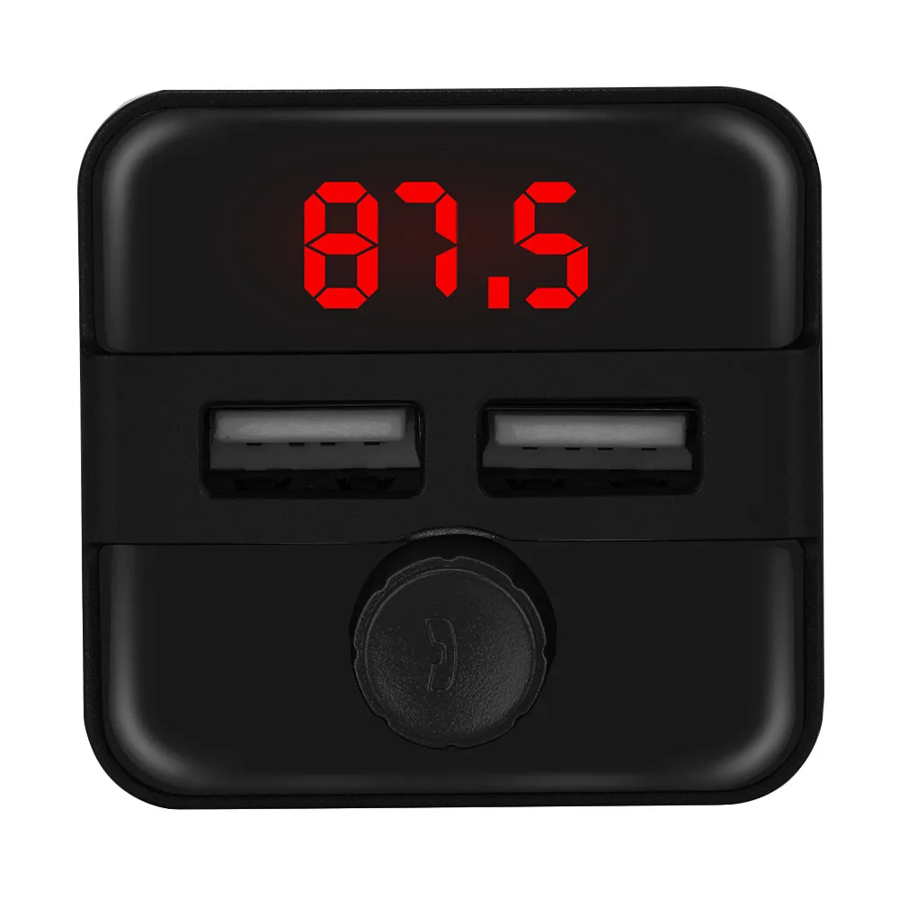 Car Charger Bluetooth FM Transmitter Wireless Radio Adapter USB Mp3 Player 2.1A output with led light Power | Мобильные телефоны и
